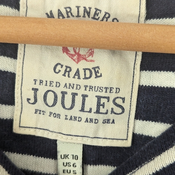 Joules Mariners navy and white size 10 - Picture 5 of 6